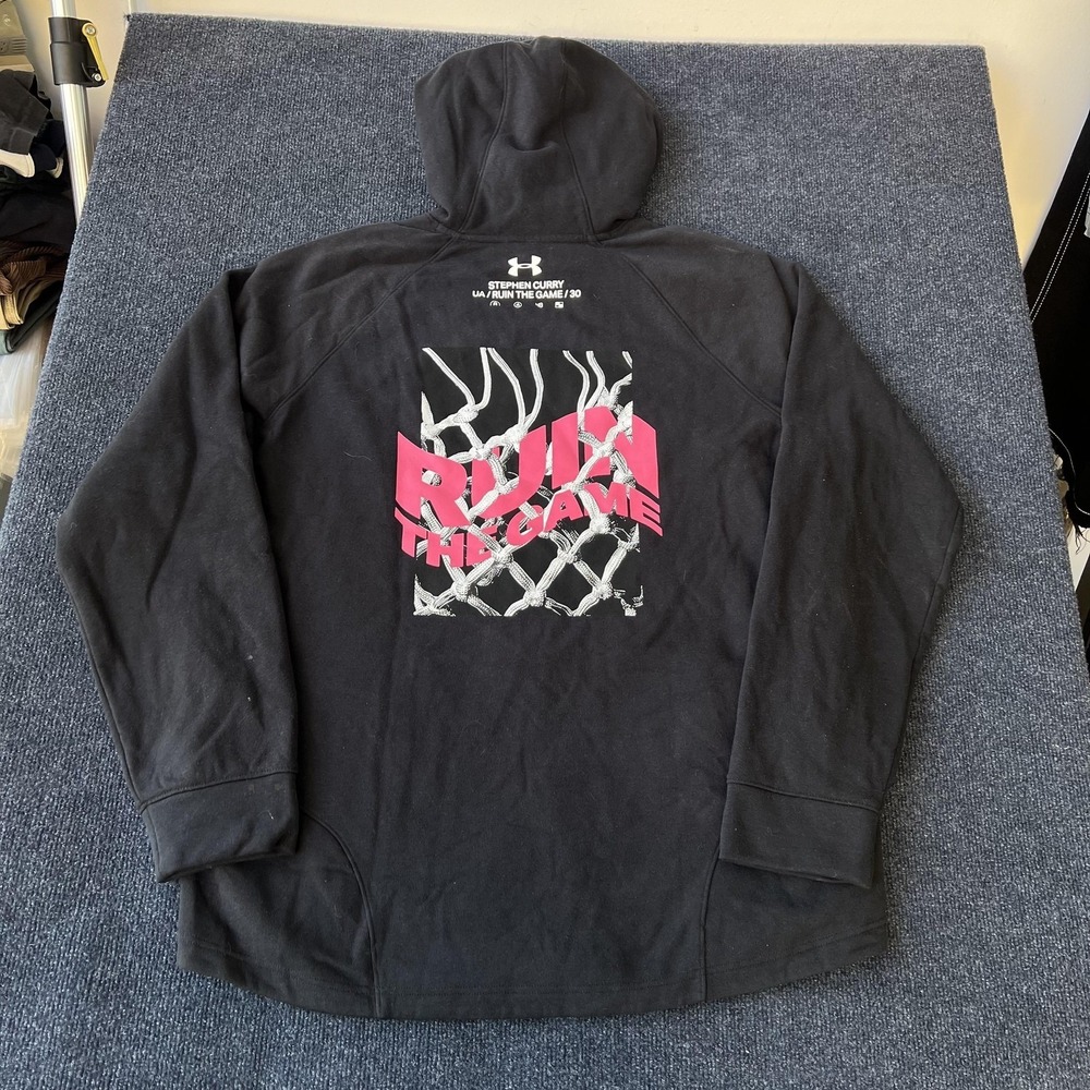 Under Armour Hoodie Mens XL Black Stephen Curry SC30 Ruin The Game Pullover